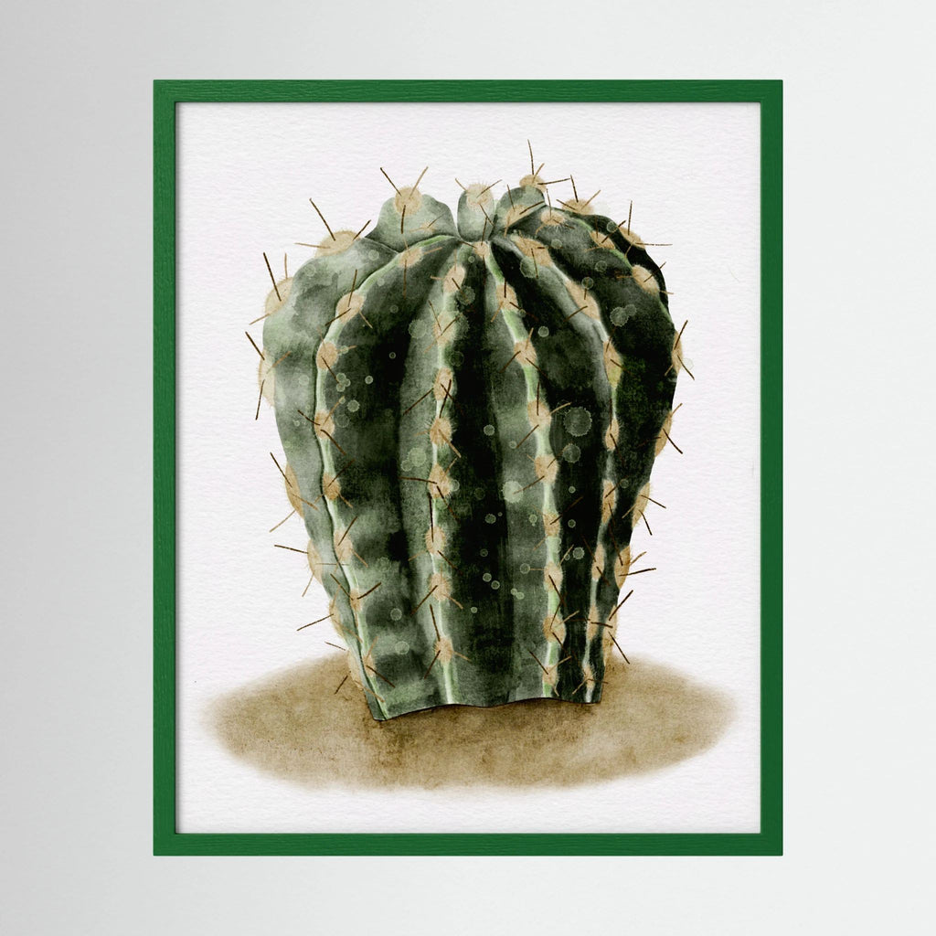 Watercolor Spiky Cactus