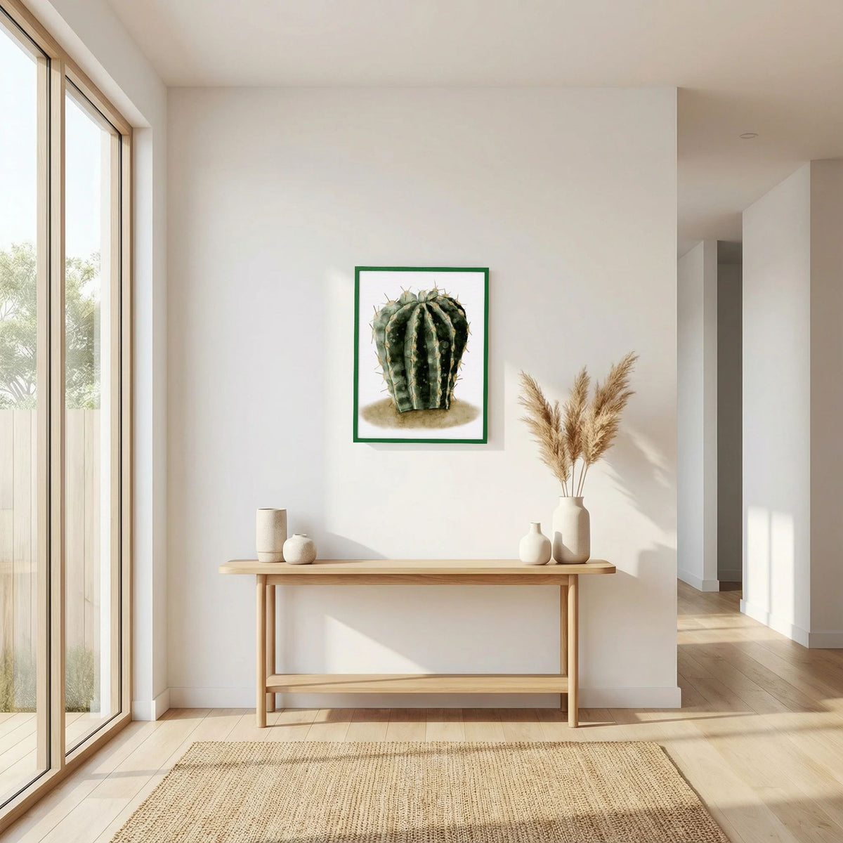 Watercolor Spiky Cactus
