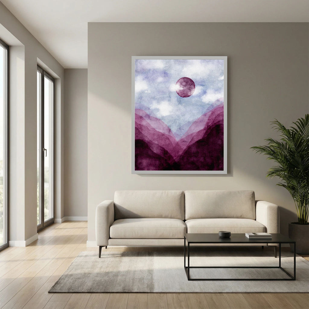 Mystic Watercolor Mountains