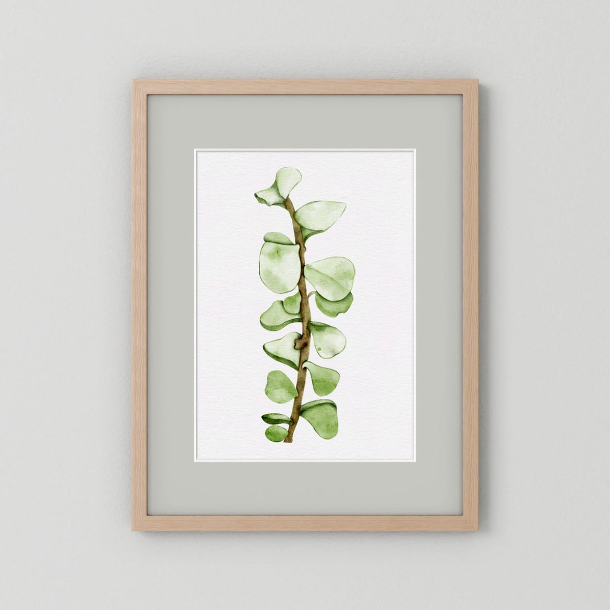 Watercolor Tall Succulent