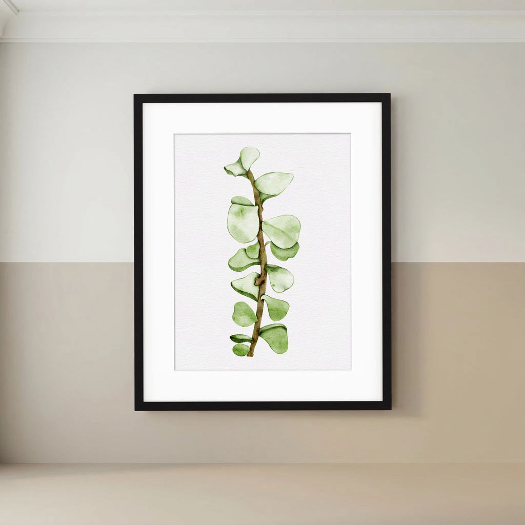 Watercolor Tall Succulent