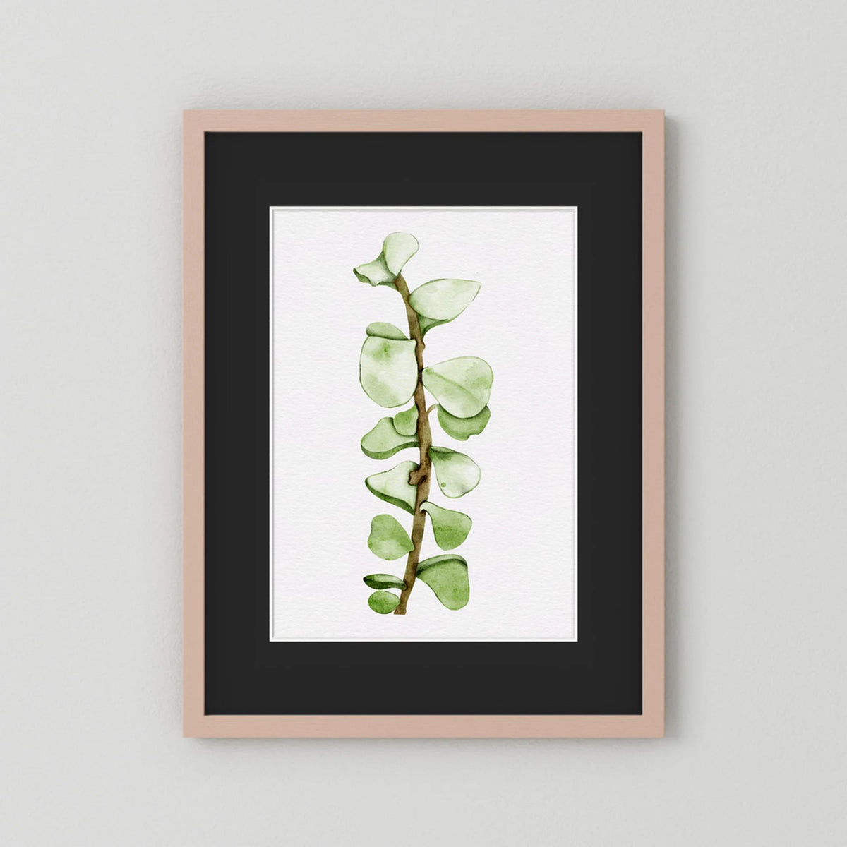 Watercolor Tall Succulent